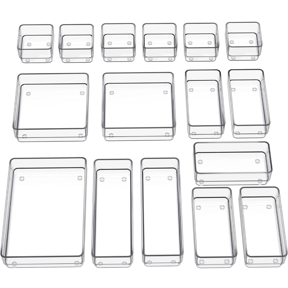 Clear Acrylic Storage Organizer Set